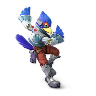 Falco as appearing in Super Smash Bros. Ultimate.