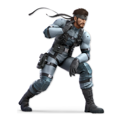 Snake as appearing in Super Smash Bros. Ultimate.