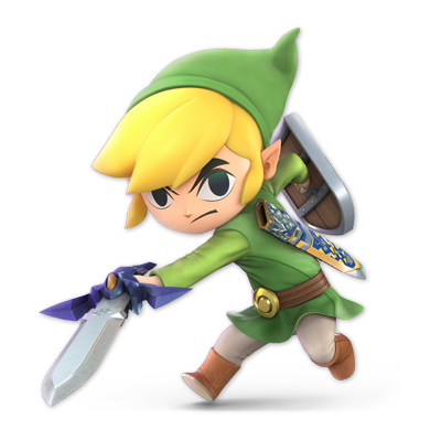 Toon Link as appearing in Super Smash Bros. Ultimate.