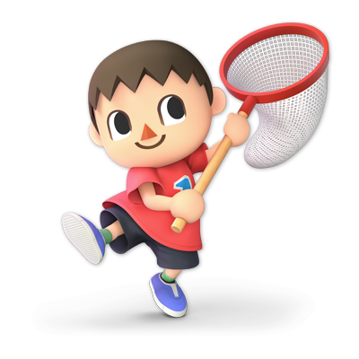 Villager as appearing in Super Smash Bros. Ultimate.