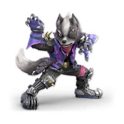 Wolf as appearing in Super Smash Bros. Ultimate.